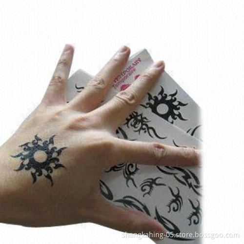 Non-toxic Tattoo Stickers, Complies with EN71 Mark, Available in Various Designs